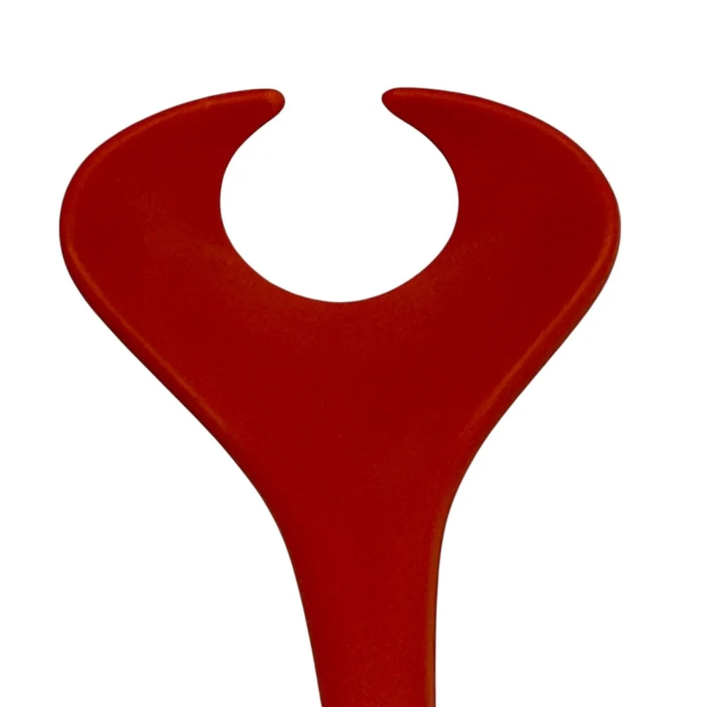 VTG Rosti Mepal 2534 Salad Fork Server Denmark Red Excellent MCM Melamine‎ 11.5